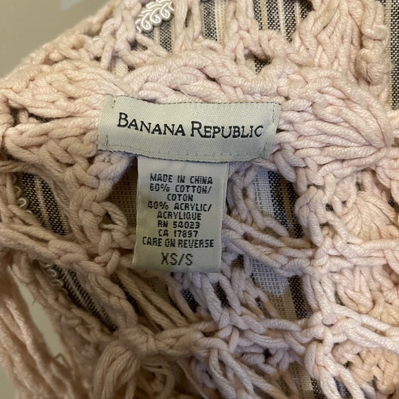 Banana Republic Cotton Crocheted Shawl, rare, vintage 90’s - Picture 2 of 2